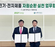 CU, 편의점 폐전자제품 재활용 추진…E-순환거버넌스 맞손