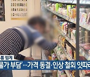 유통업계 ‘물가 부담’…가격 동결·인상 철회 잇따라