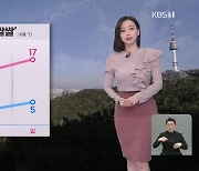 [뉴스9 날씨] 주말에도 ‘쌀쌀’…“겉옷 착용하세요”