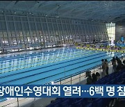 전국장애인수영대회 열려…6백 명 참가