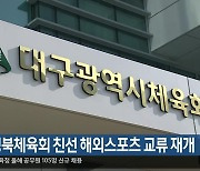 대구경북체육회 친선 해외스포츠 교류 재개