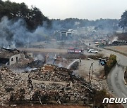 처참한 모습의 강릉 산불 현장