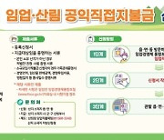 올해 임업직불금 17일부터 신청