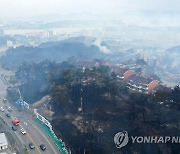 산불 연기 뒤덮인 강릉