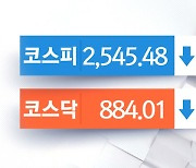 코스피, 경기침체 우려 부각에 하락‥2,540대서 등락