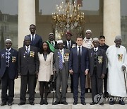 FRANCE MACRON AFRICAN SOLDIERS