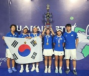 U-14 테니스 대표팀, ITF 14세 이하 아시아 챔피언십 종합 우승