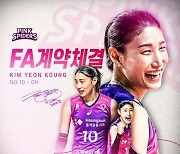 '첫 FA' 김연경, 흥국생명 잔류…1년·7억7500만원 계약