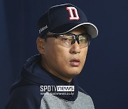 '2연승' 이승엽 감독 "최원준 완벽한 투구…김재호도 칭찬한다"