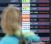 제주공항 강풍에 항공기 운항 차질…37편 사전 결항 조치