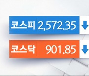 코스피 장초반 하락 출발‥2570선 횡보