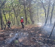 국립공원 주왕산서 산불…1시간만에 진화