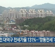 대전 대덕구 전세가율 131%…‘깡통전세’ 우려