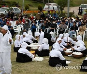 화순고인돌 축제장 길쌈놀이