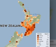 뉴질랜드 북섬서 규모 5 넘는 지진 잇따라…주민 긴급 대피