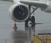 제주 떠나려던 항공기 '조류 충돌' 흔적.. 40분 운항 지연