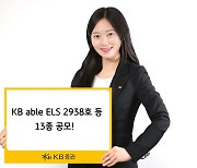 KB證, 최고 연 13.6% 추구 ELS 등 13종 공모