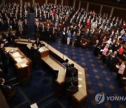 미국 상·하원 합동회의 연설하는 윤 대통령