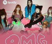 뉴진스 'OMG', 115일 만에 스포티파이 3억 회 이상 재생…자체 최단 신기록!