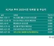 KLPGA 투어 2023시즌 우승자 명단…이다연, '메이저' 크리스F&C 제45회 KLPGA 챔피언십 우승