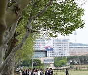 대통령 집무실 앞마당에 조성된 용산어린이정원