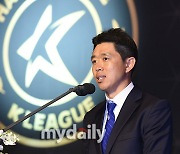 [MD포토] 현영민 '김정남 감독을 추천합니다'