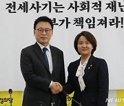 민주 박광온·정의 이은주, 노란봉투법 등 공통정책 처리 공감대