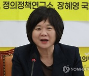 윤석열 정부 1년 평가 토론회에서 발언하는 이정미 대표