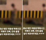 때리고 주변에서는 웃고…'충남 태안 학폭영상' 경찰 수사 중