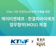 KTNF-한결피아이에프, 3티어 인프라 구축 사업 MOU체결