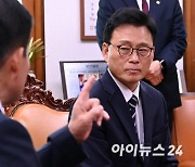 [포토]박광온 원내대표, 김진표 국회의장 예방