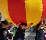 [포토] “힘들어도 즐거워요”… 신나는 운동회