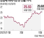 銀銀하게 빛난다…은값 또 최고가 찍나