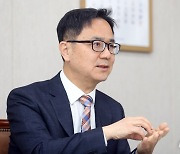 뉴시스와 인터뷰 하는 송상민 공정거래위원회 신임 사무처장