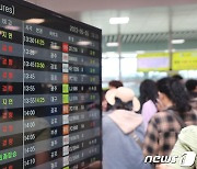 제주공항 '비바람 때문에'