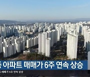 세종 아파트 매매가 6주 연속 상승