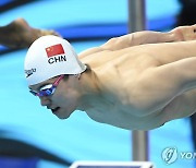 황선우 위협하는 판잔러, 중국선수권 자유형 200ｍ '1분44초65'