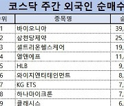 코스닥 주간 외국인 순매수 1위 ‘바이오니아’