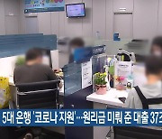 5대 은행 ‘코로나 지원’…원리금 미뤄 준 대출 37조 원