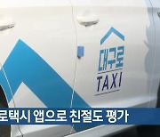 대구로택시 앱으로 친절도 평가