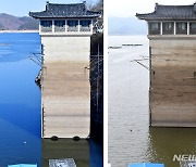 단비에 취수탑 수위 상승 동복댐