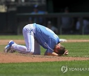 시속 171㎞ '총알 타구'에 얼굴 맞고 쓰러진 MLB 투수 야브로