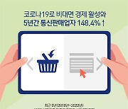 [오늘의 그래픽]코로나19로 비대면 경제 활성화…5년간 통신판매업자 148.4%↑