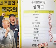 노동·시민단체 "尹정부 출범 1년 성적표, 모두 F학점"