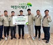 LG화학 청주공장, 저소득가정 결연아동 후원금 1200만원 전달