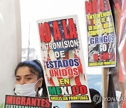 MEXICO IMMIGRATION PROTEST