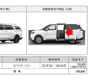 기아 카니발 '슬라이딩 도어 불량' 등 16개 차종 23만대 리콜