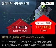 '현대차우' 52주 신고가 경신, 기관 9일 연속 순매수(12.3만주)