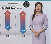 [날씨클릭] 오늘도 맑고 따뜻·일교차 커…서쪽 공기 질 '나쁨'