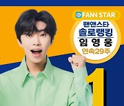 임영웅, '팬앤스타' 5월 1주 차 솔로랭킹 1위 등극…29주 연속 원탑